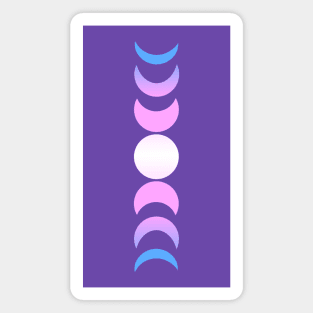 Moon Phases Pride (Trans) Magnet